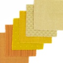5" x 5" Textural Paint Chips - Yellow