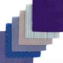 5" x 5" Textural Paint Chips - Blue