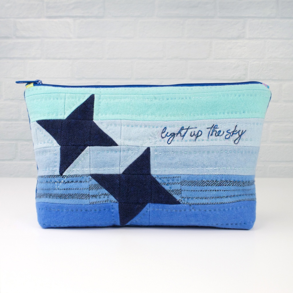 [KTJK_LS363-1] Light Up the Sky - Quippy Zippy Pouch Kit (Kit & Free Pattern)