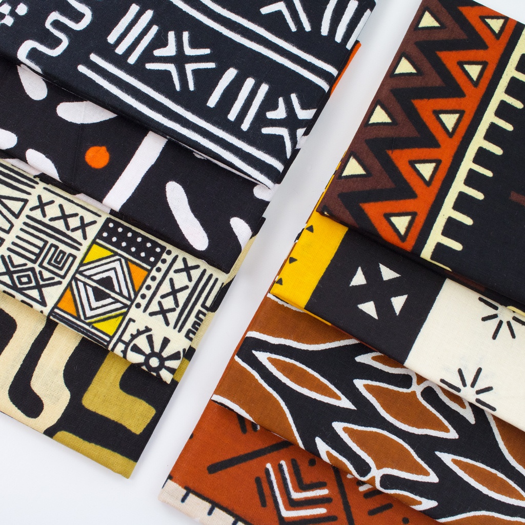 African Wax Print Fat ⅛ Bundle