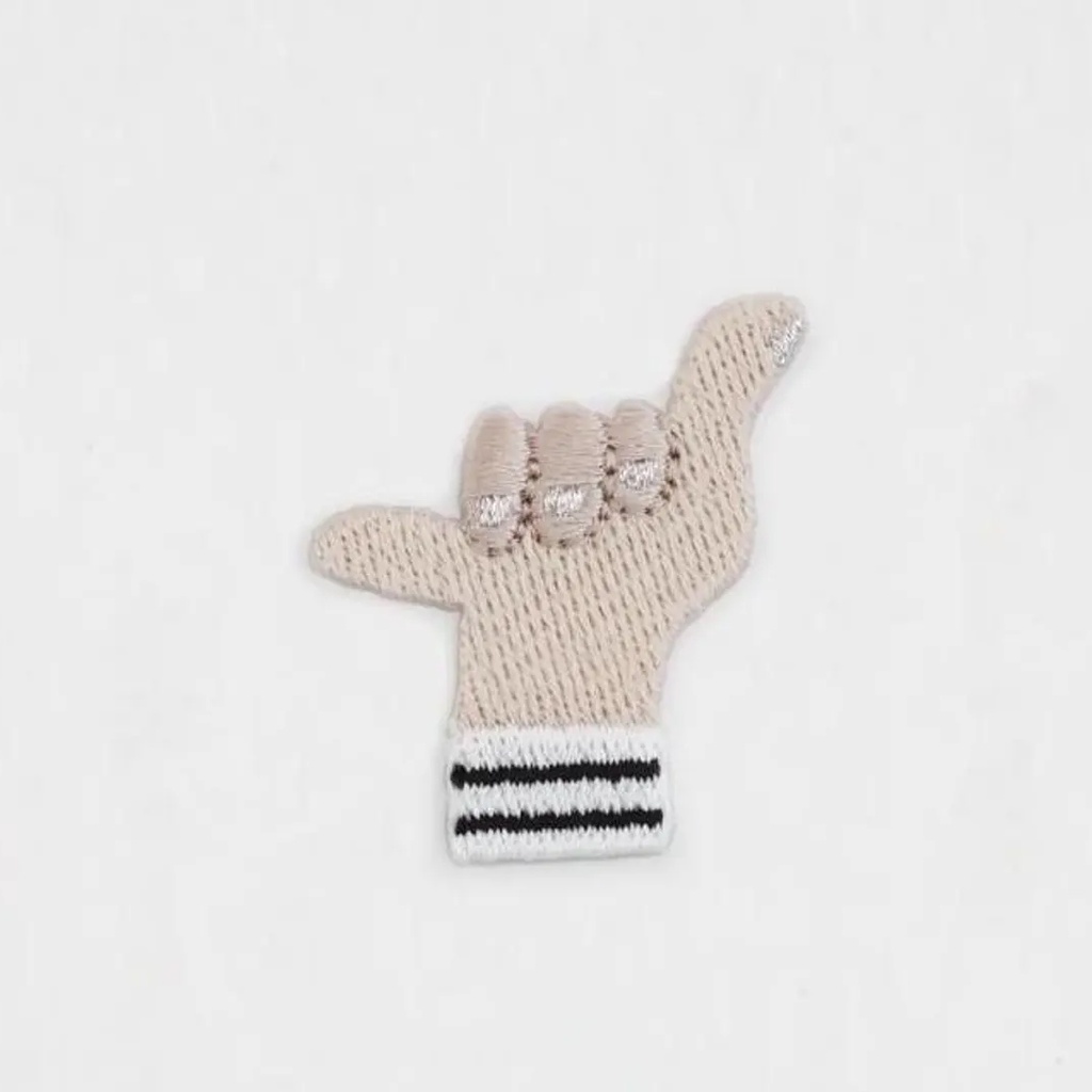 Daruma Embroidered Sticker (Aloha!)