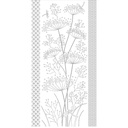 Dragonflies & Fennel, Sashiko Cloth, Navy