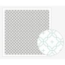 Cross Flower, Sashiko Cloth, White