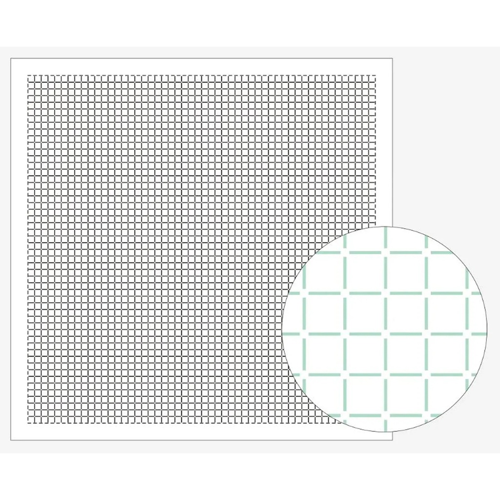 [8430-1103] Single Lattice, Sashiko Cloth, White