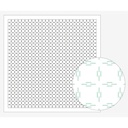 Grid, Sashiko Cloth, White