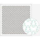 Forest, Sashiko Cloth, White