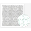 Flat Glass Marbles, Sashiko Cloth, White