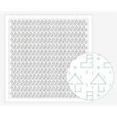 Rainy Day, Sashiko Cloth, White