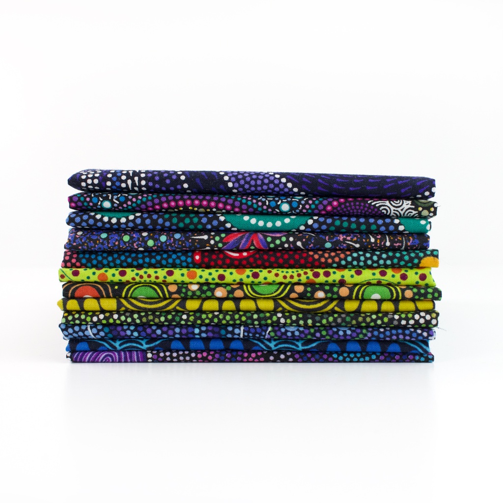 Down Under Aboriginal Fat 1/8 Fabric Bundle 