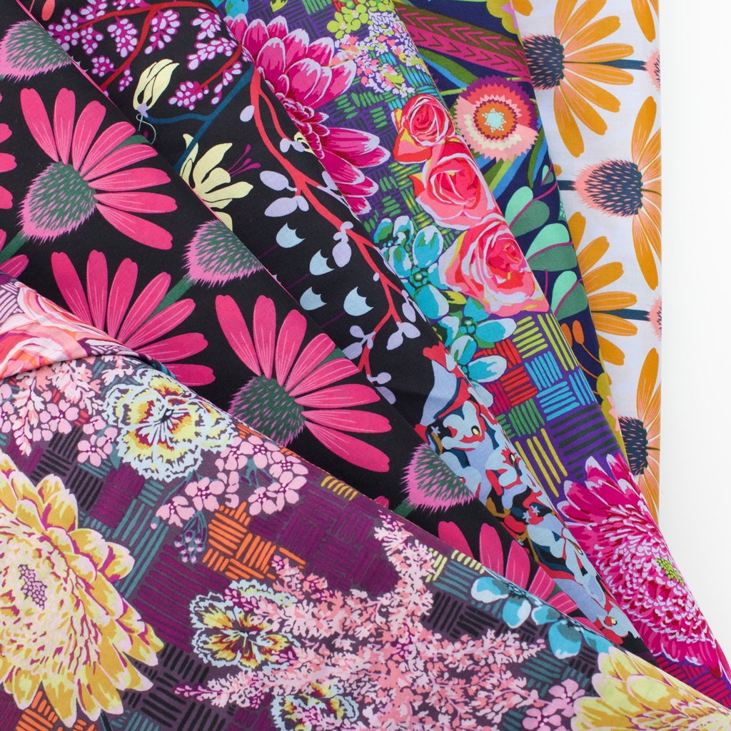 Moonlit Blooms Fat 1/8 Lawn Bundle