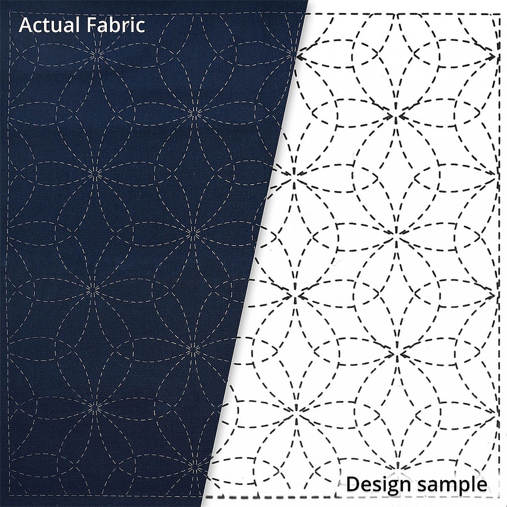 [EMCSC-0212] Olympus Sashiko Sampler, Hana-Zashi, Navy