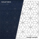 Olympus Sashiko Sampler, Hana-Zashi, Navy