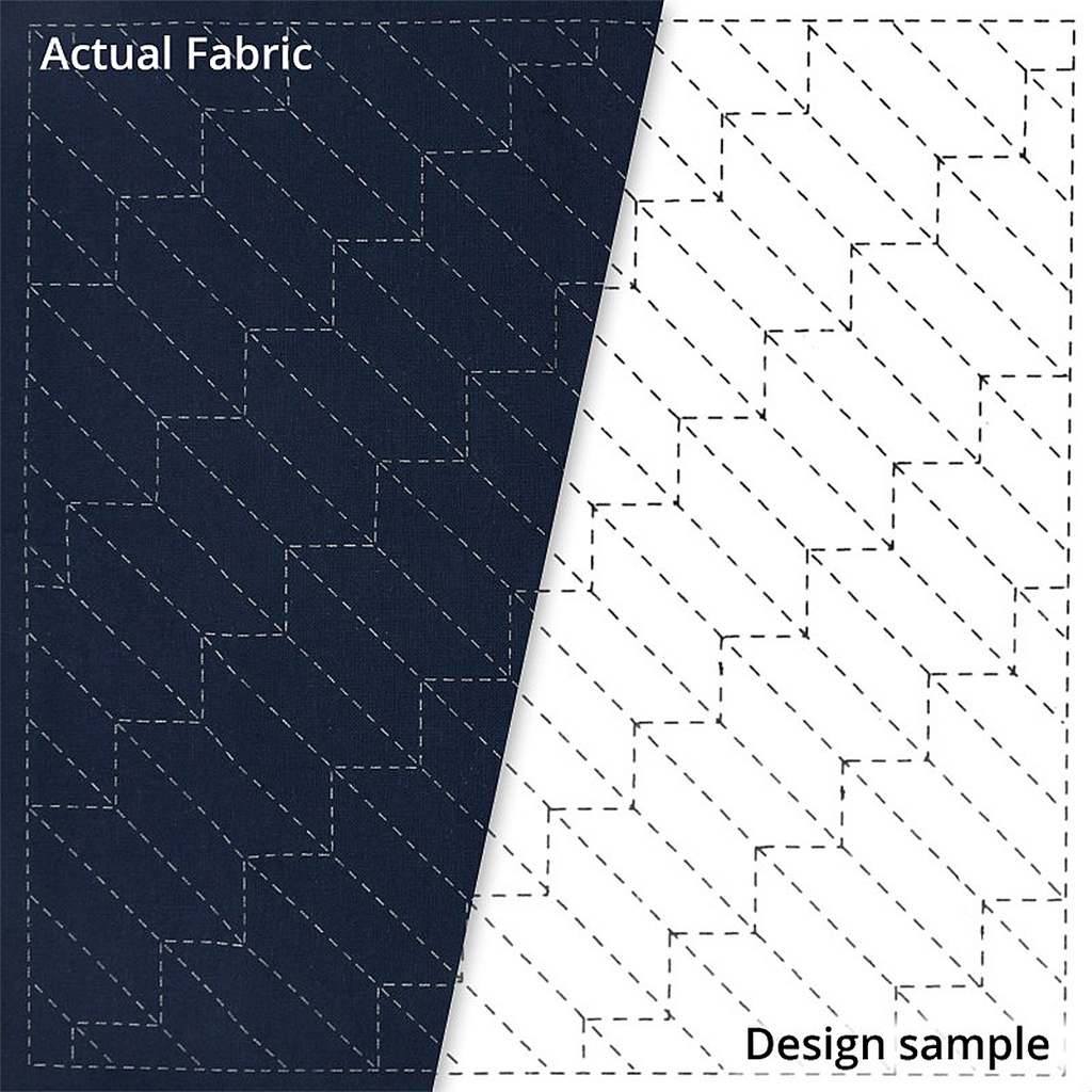 Olympus Sashiko Sampler, Yabane, Navy