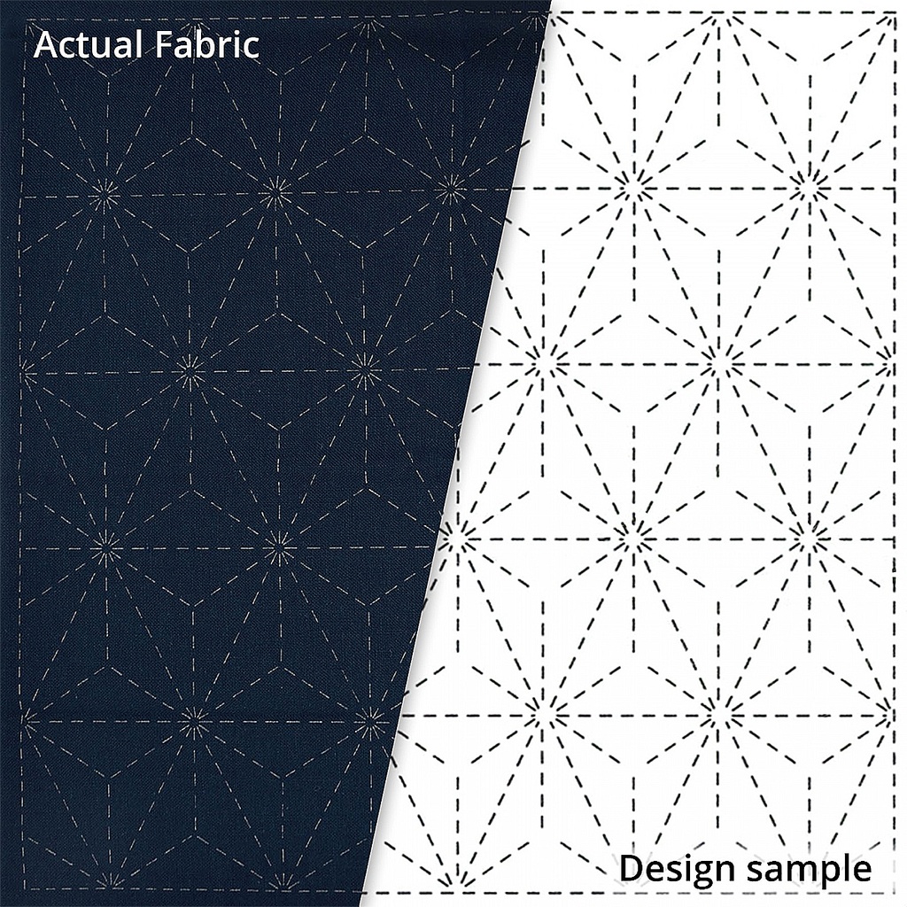Olympus Sashiko Sampler, Asa-No-Ha, Navy