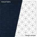 Olympus Sashiko Sampler, Shippo-Tsunagi, Navy