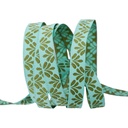 Ribbon Yardage - Flora in Aqua