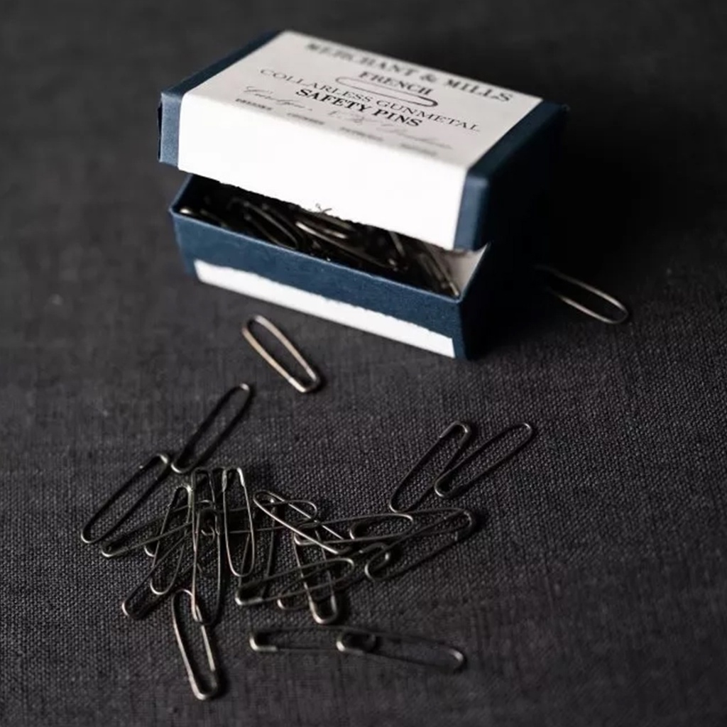 [NOT_MM018] Gun Metal French Safety Pins