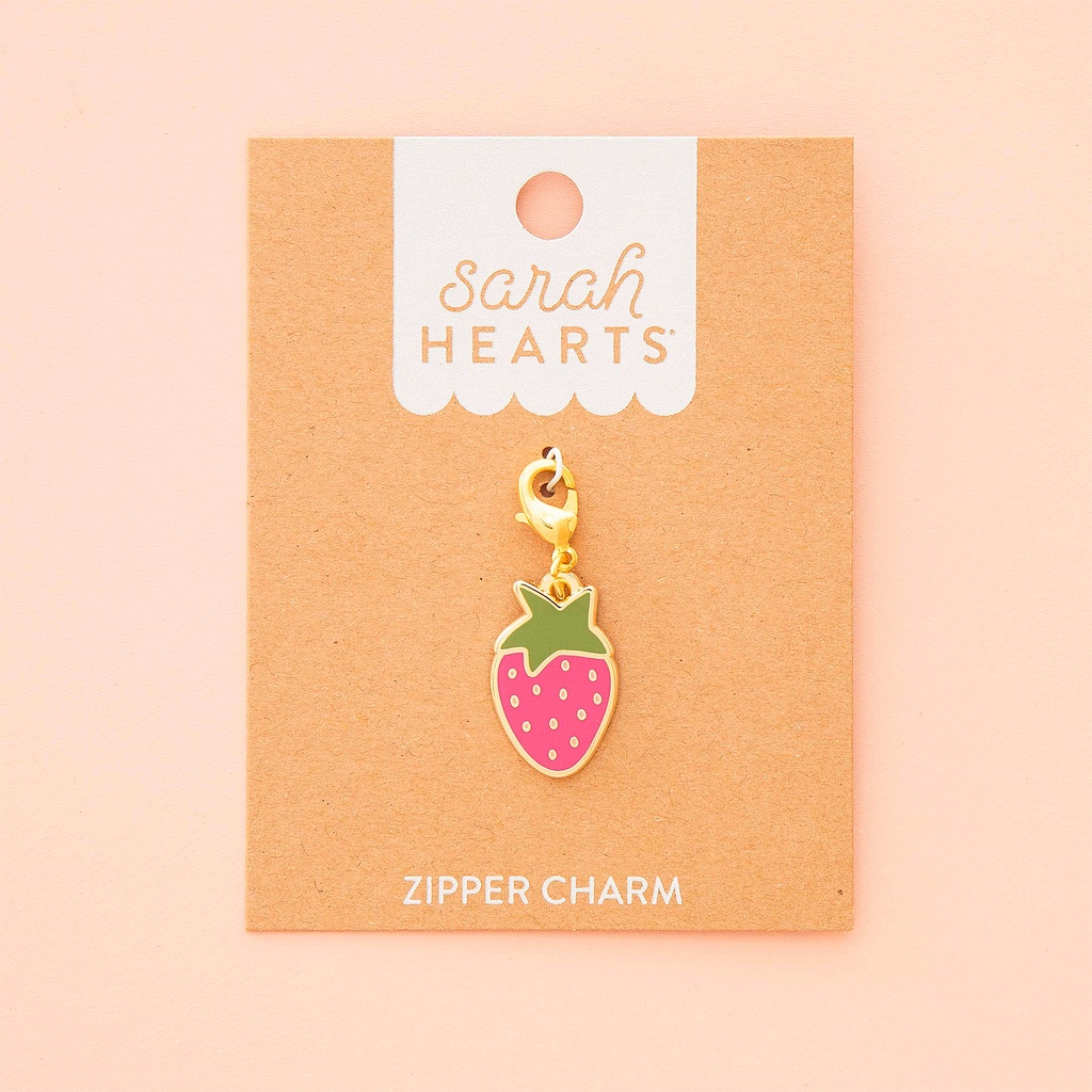 [C_SH-ZC07] Strawberry Zipper Charm