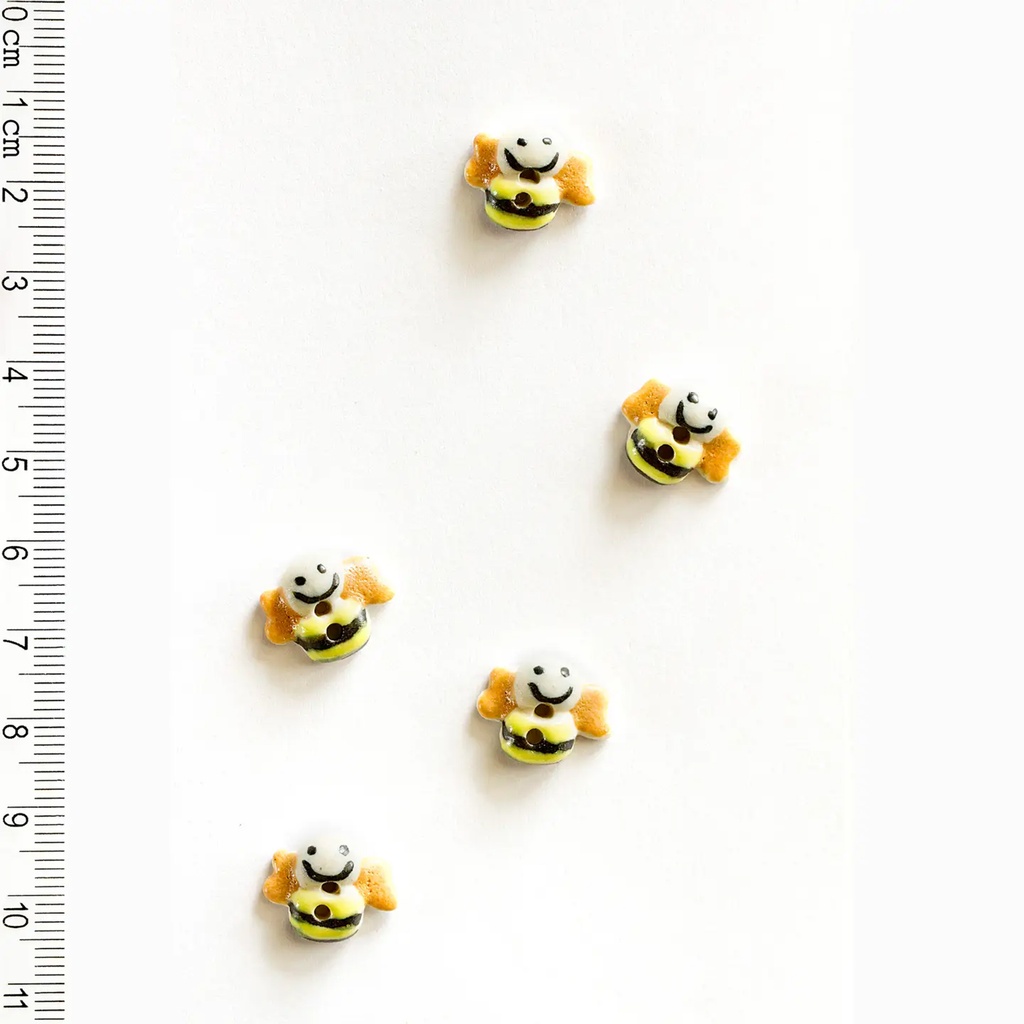 Smiling Bee Buttons