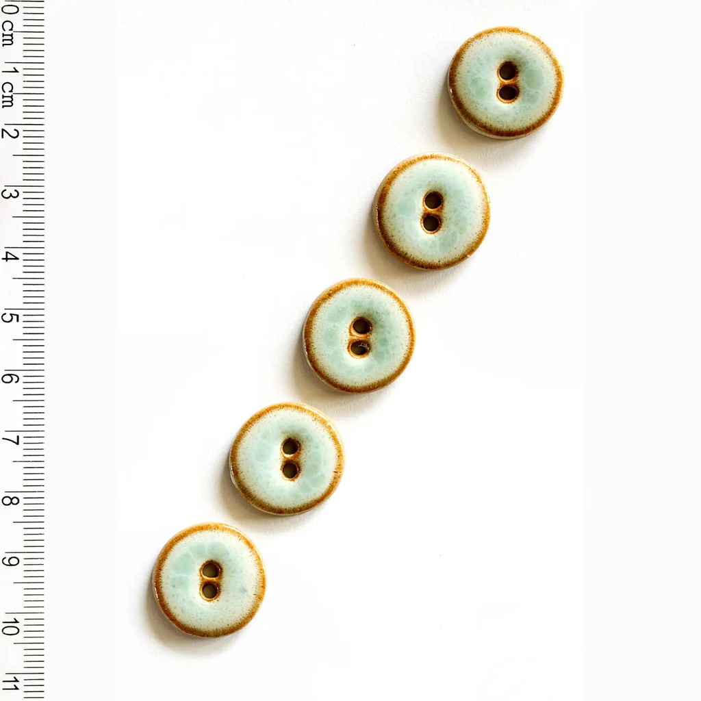 [L359] Shiny Turquoise Buttons