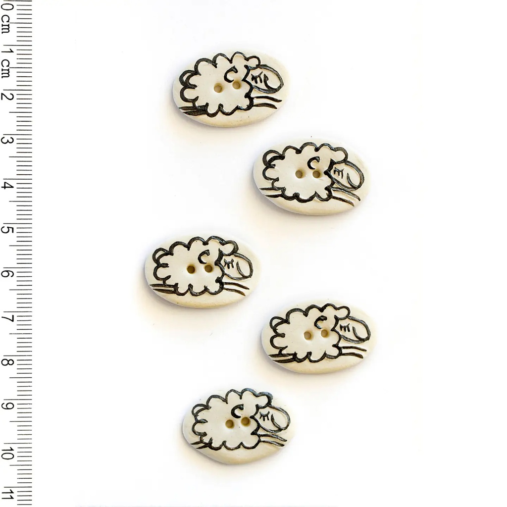 Leaping Sheep Buttons