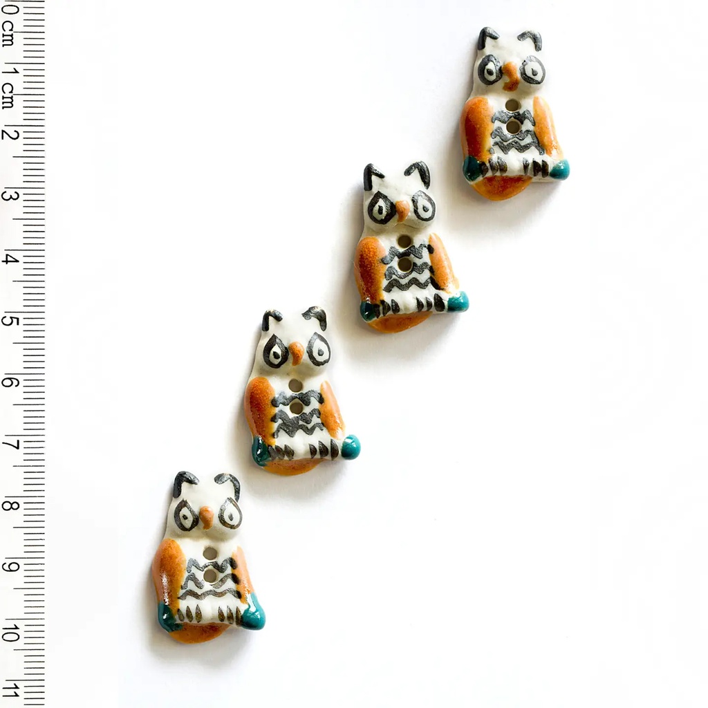 [L166] Owl Buttons