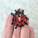 Ladybug Needle Minder