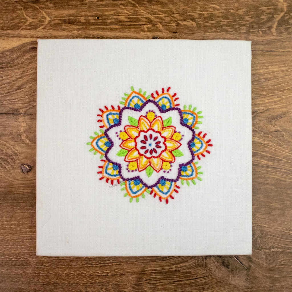 [HOB-P08KIT-RMAN] HOB Rainbow Mandala Embroidery Kit