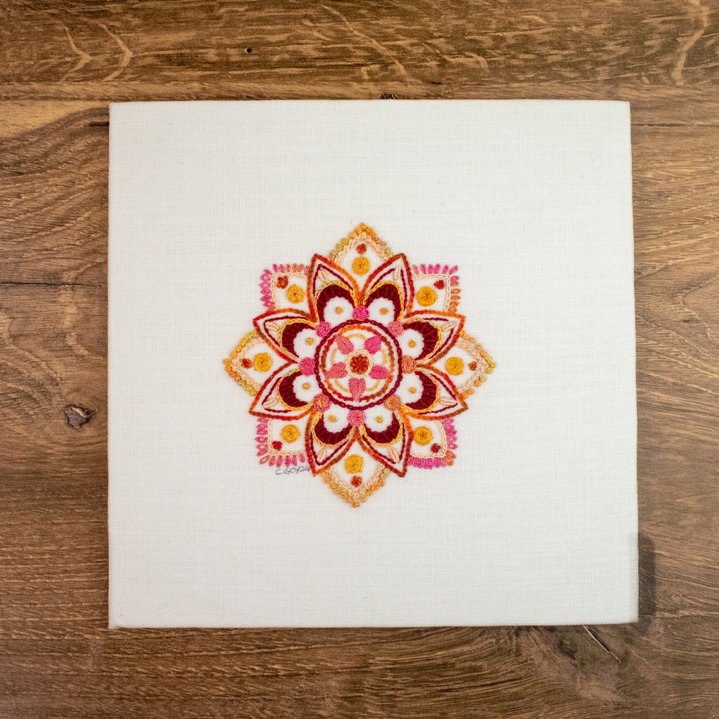 [HOB-P08KIT-SMAN] HOB Sunset Mandala Embroidery Kit