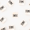 "Made in 2025" Organic Cotton Labels, 8pk