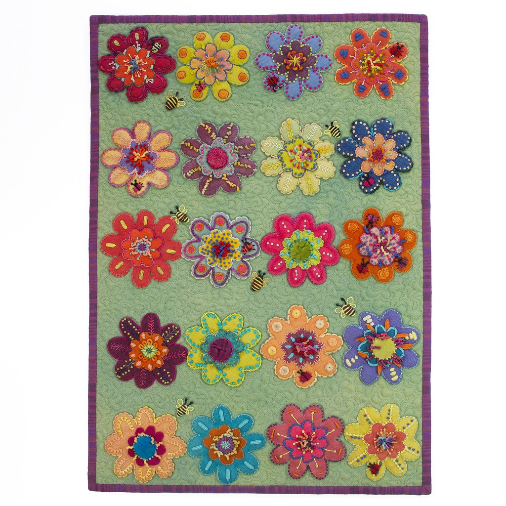 [KT_SSFP-01] Sampler Series, Flower Play (Kit & Free Pattern)