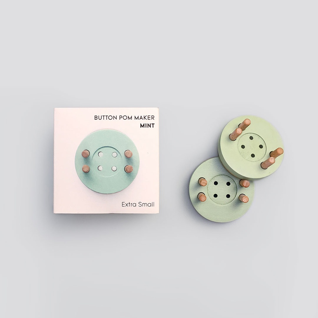 [NOT_POM117] Extra Small Pom Maker (Button) (Mint)