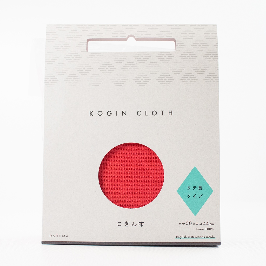 [8870-5] Daruma Kogin Cloth (Red)