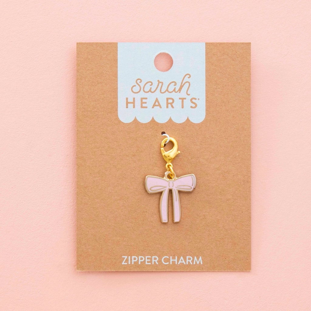 [C_SH-ZC09] Pink Bow Zipper Charm