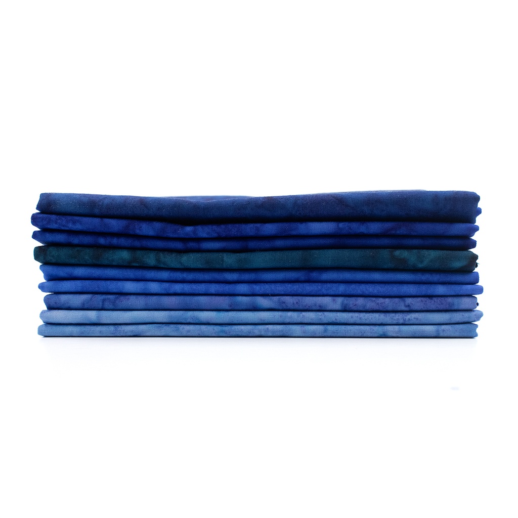 Ocean City Hand Dyed Batik FQ Bundle 