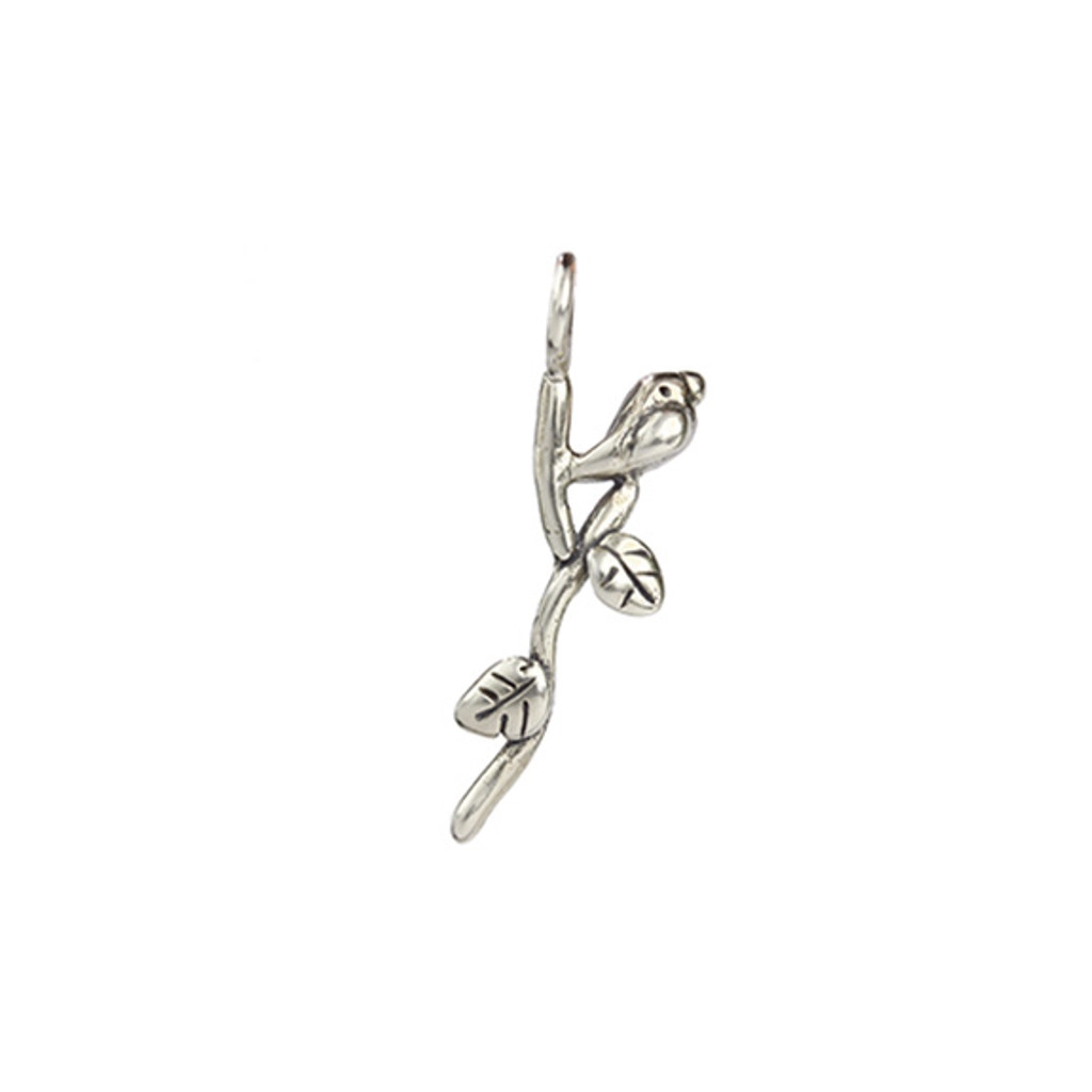 [MJ_BOBSC] Bird on Branch Sculpted Charm
