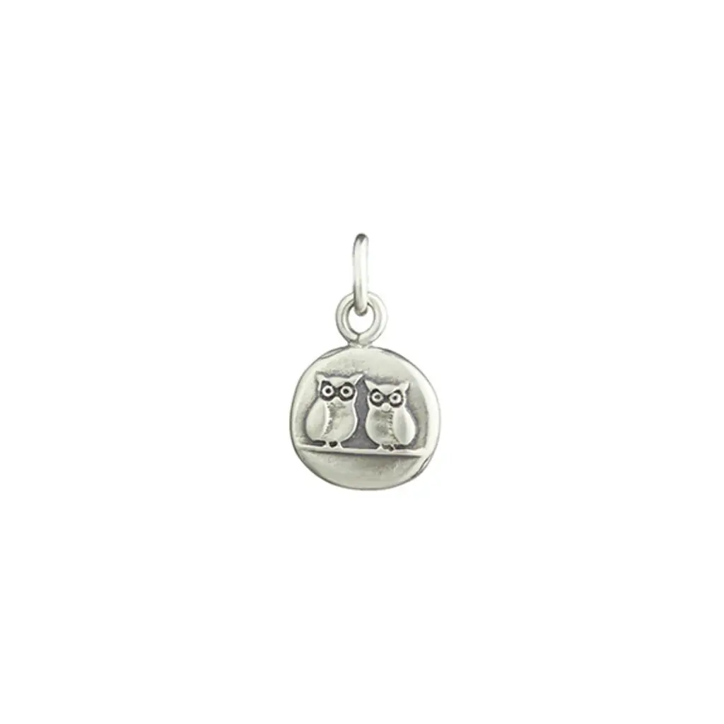 Two Owls Charm