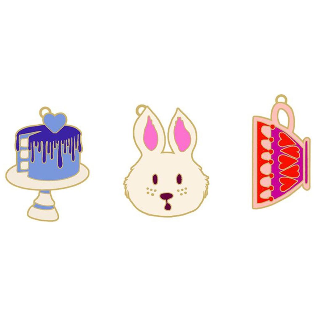 [RS7092] Hello Alice Zipper Pulls, 3ct