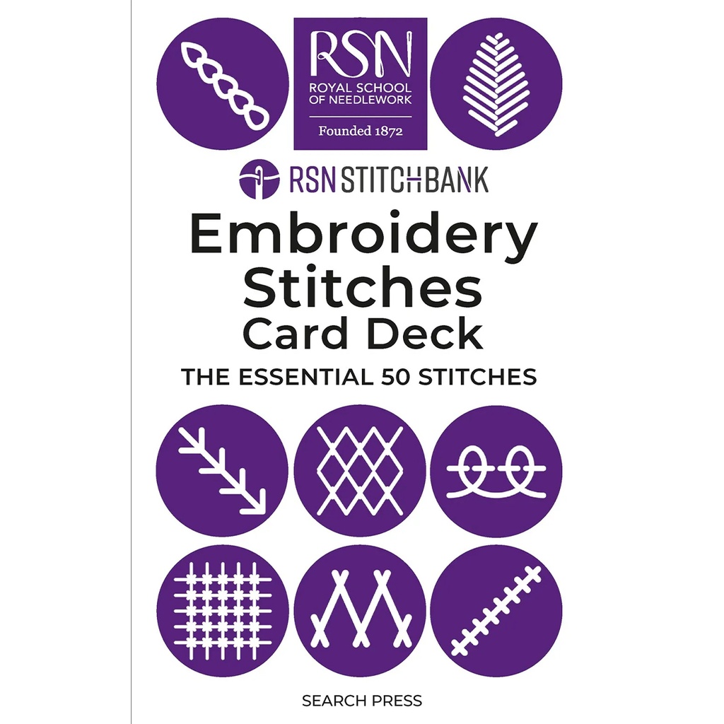 [BK_RSN966] RSN Stitch Bank: The Embroidery Stitches Card Deck: 50 Essential Stitches