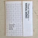 Vertical Dashes - Minimal Mending + Embellishment Transfer