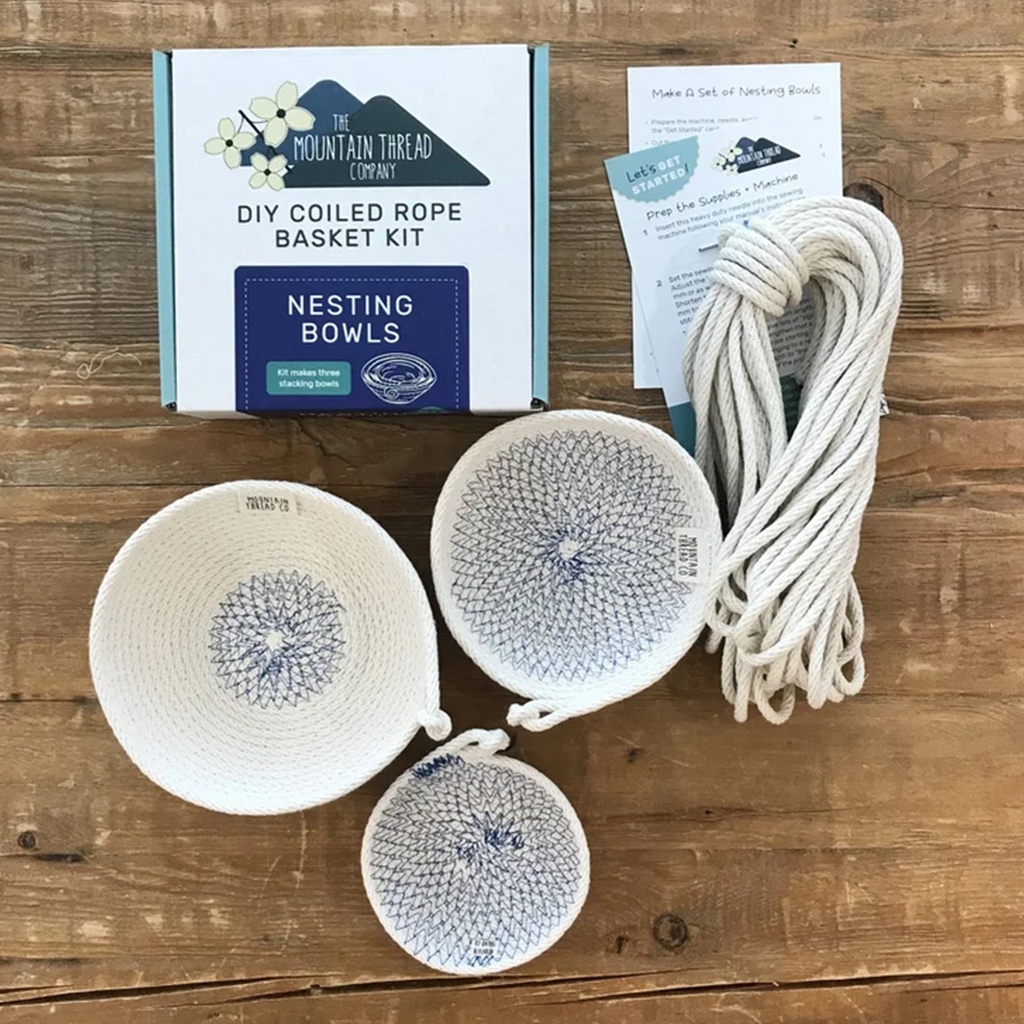 [KIT_NB-15] Coiled Rope Basket Kit, Nesting Bowls