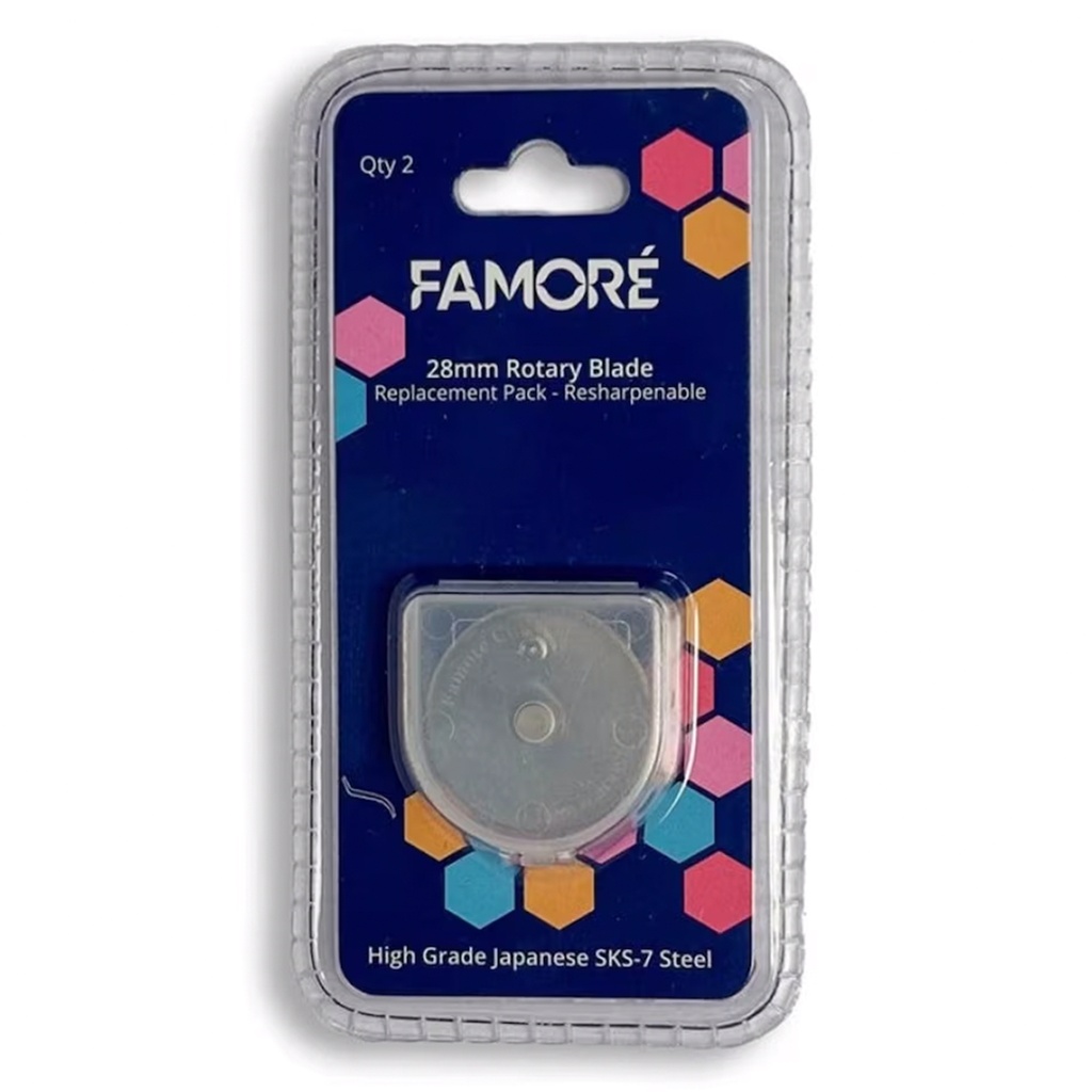 [NOT_428SK-2PK] Famore 28mm Replacement Rotary Blades (2ct)