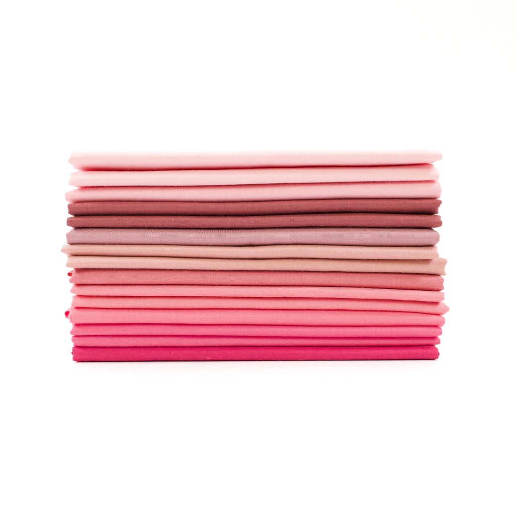 Japanese Solids FQ Bundle - Pinks