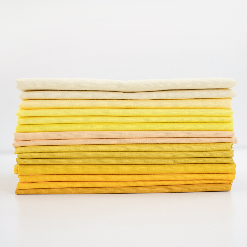 Japanese Solids FQ Bundle - Yellows
