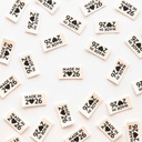 "Made in 2026", Organic Cotton Labels, 8pk