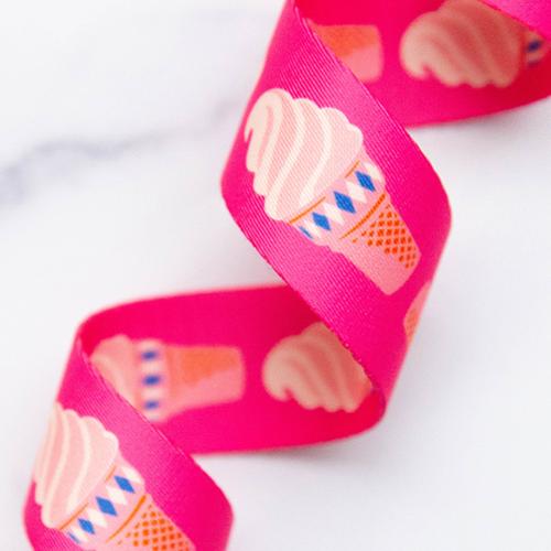 1- 1/2" Webbing - Ice Cream In Playful