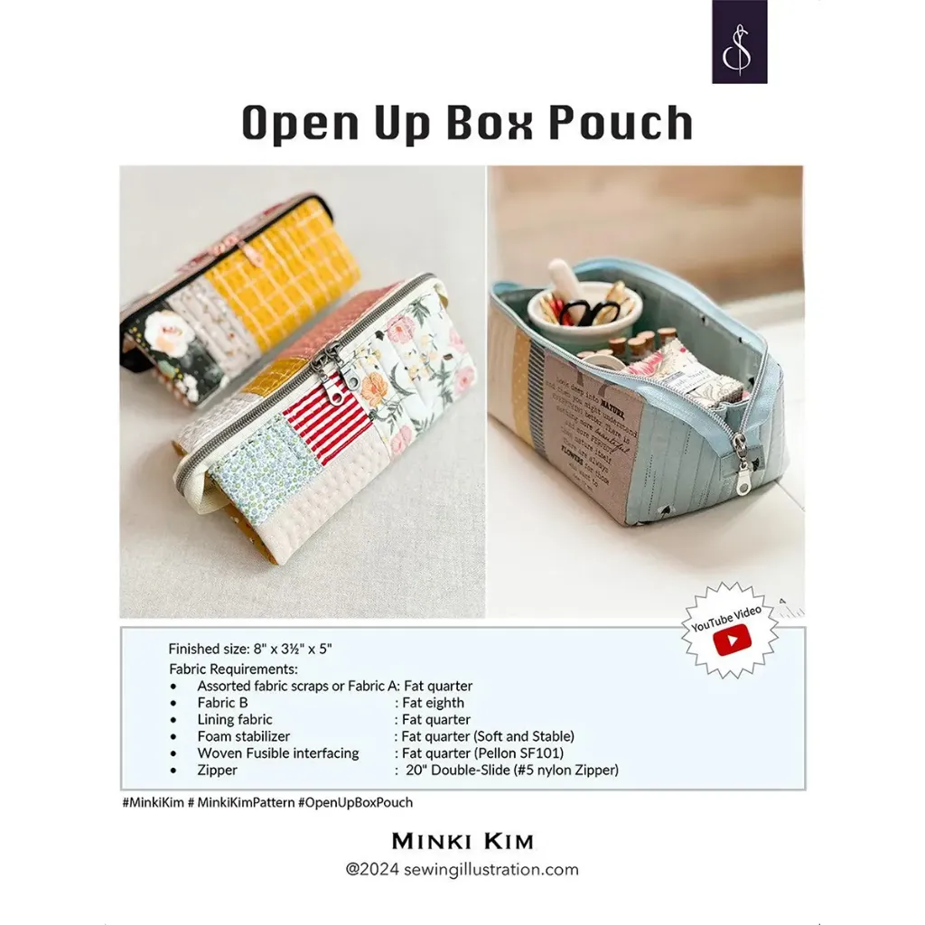 [PATT_SIBP8] Open Up Box Pouch Pattern