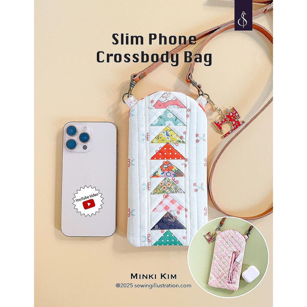 [PATT_SIBP16] Slim Phone Crossbody Bag Pattern
