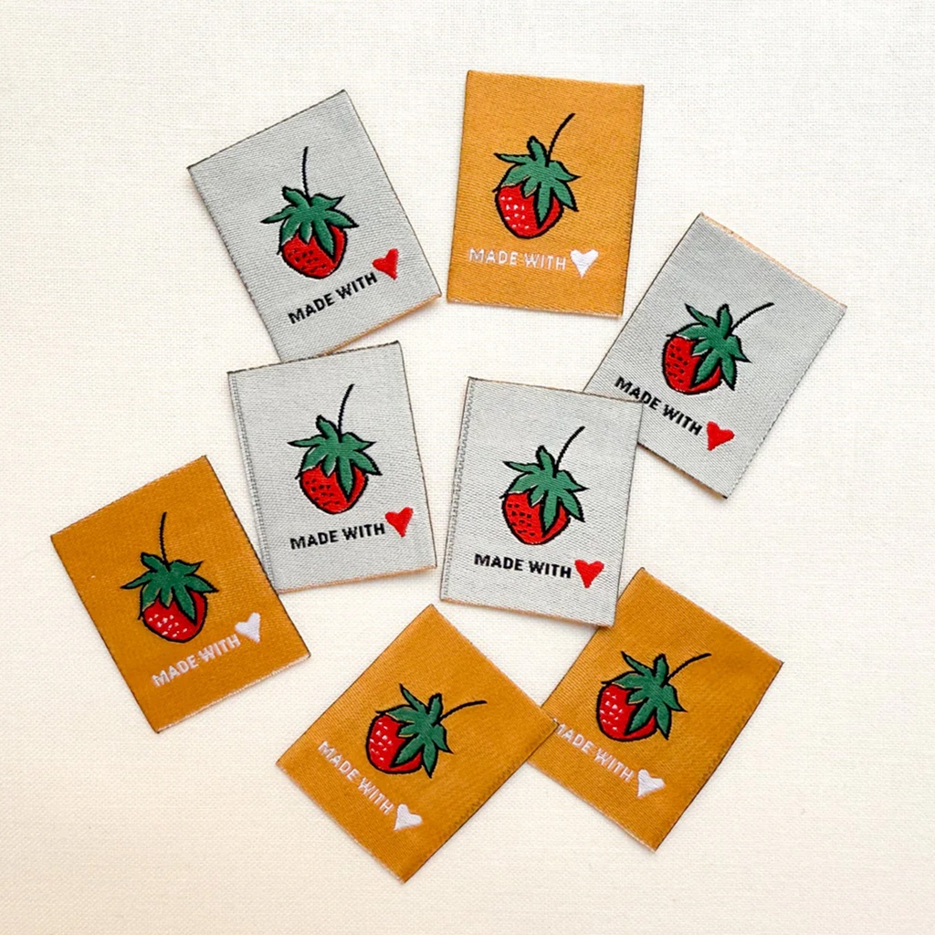 [LABEL_SIWL16] Made with Love Sewing Woven Labels, 8pk