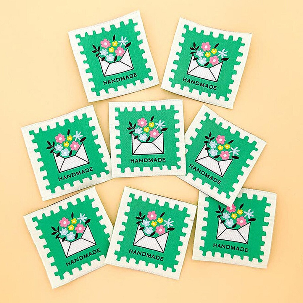 [LABEL_SIWL24] Bloom Note Sewing Woven Labels, 8pk